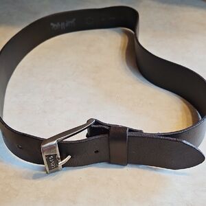 Levi's Dark Brown Bovine Leather Belt Sz. 85/34 Made In Mexico